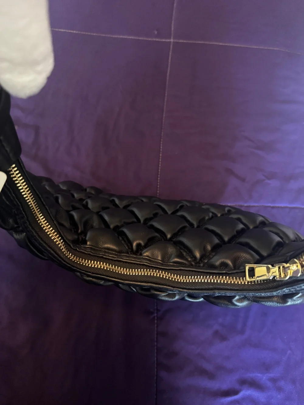 Quilted Black Shoulder Bag NWT